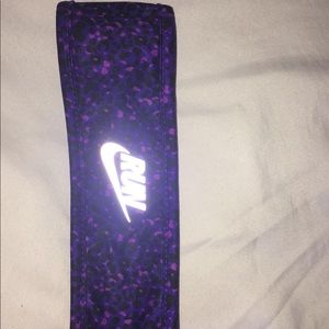 Purple Cheetah print Nike headband